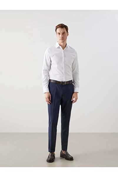 LC Waikiki LCWAIKIKI Formal Slim Fit Uzun Kollu Gabardin Erkek Gömlek-9