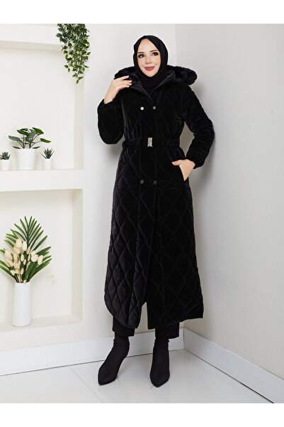 KMKkombin KADIN İNCE DOLGULU UZUN NOVA KUMAŞ ÇIT ÇITLI MONT KABAN 1174