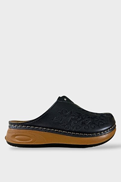 Liger Зимові ортопедичні капці для жінок із закритим носком, чорні - TABA