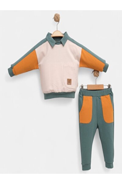 BİSCOİ Babybiscoi Reglan Sleeve Piece Edinburgh Baby Boy Double Set