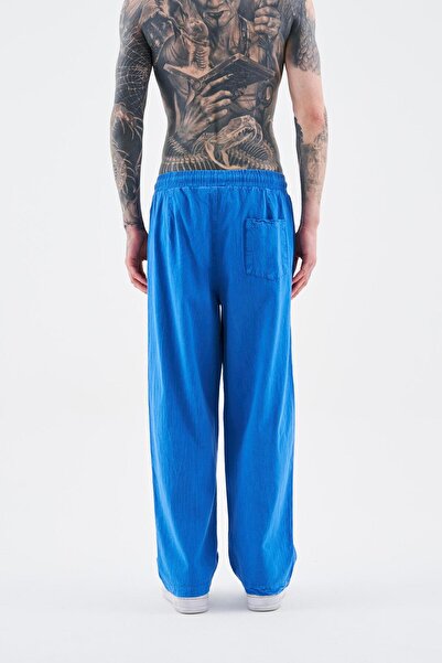 Machinist Ανδρικό παντελόνι Effected Washable Basic Soft Blue