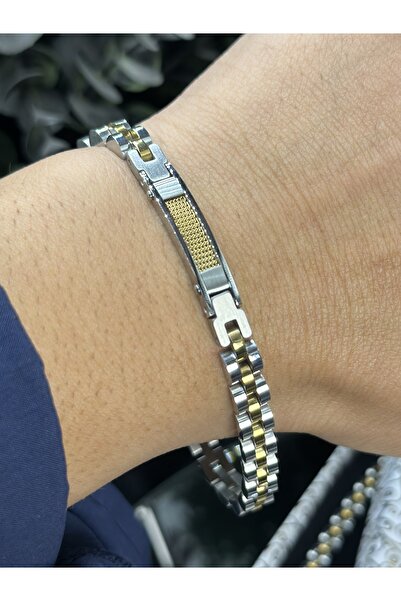 NikaŞ جودة لا تُضاهى! سوار رجالي أصلي من الفولاذ المقاوم للصدأ 316L مضاد للحس...