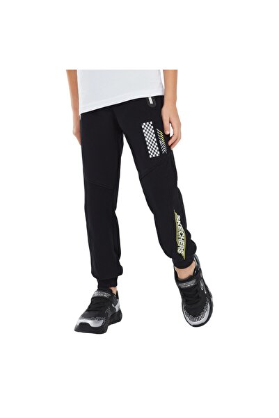SKECHERS Lightweight Fleece B Jogger Sweatpant Boys' Black Sweatpants Sk241076-001