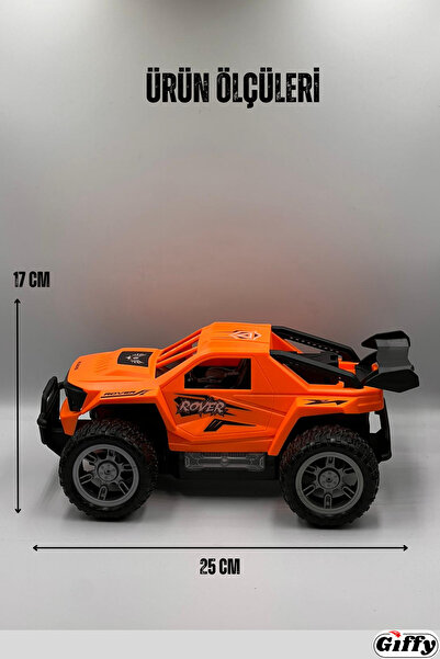 giffy Uzaktan Kumandalı Araba Pick Up Model Şarjlı Işıklı Full Fonksiyon Yan Paneli Işıklı RC Araç Canavar
