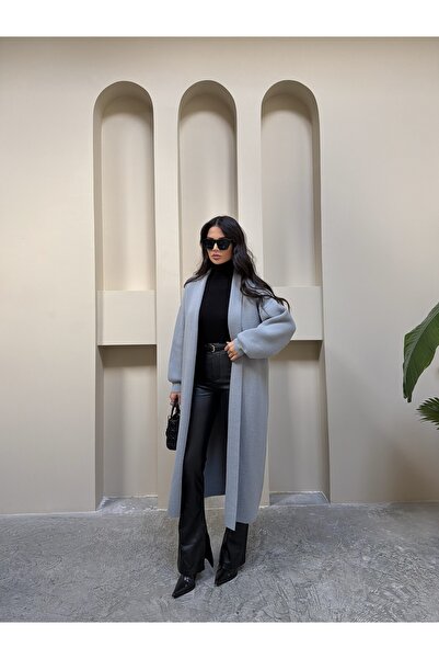 kenza'a Tricotaj cu textura moale Cardigan lung