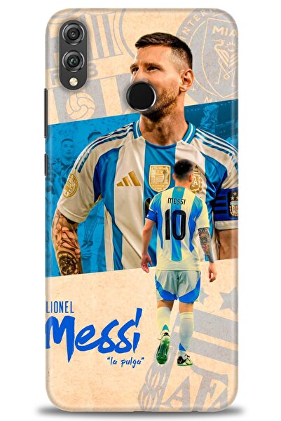 Rulet Aksesuar غطاء متوافق مع هاتف هواوي هونر 8X HD مطبوع - غطاء سيليكون مصمم...