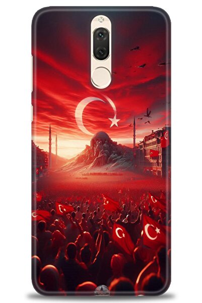 Rulet Aksesuar غطاء متوافق مع هاتف هواوي ميت 10 لايت HD مطبوع - غطاء سيليكون ...