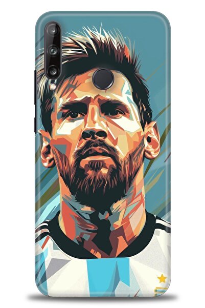 Rulet Aksesuar غطاء متوافق مع هاتف هواوي P40 Lite E HD مطبوع - غطاء سيليكون م...