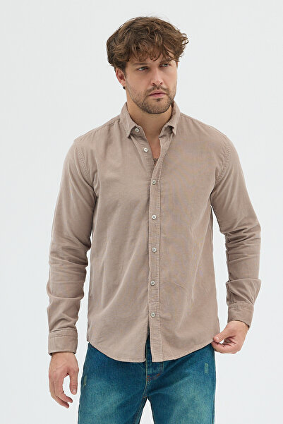 Cosplay Erkek Regular Kadife Uzun Kollu Gömlek