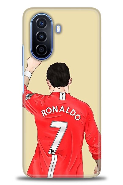 Rulet Aksesuar غطاء متوافق مع هاتف هواوي نوفا Y70 HD مطبوع + واقي شاشة سيرامي...