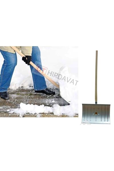 KL HOME YAPAR MARKA - 1. Kalite Kaliteli Galvaniz Kar Küreği + Saplı - Türk Malı