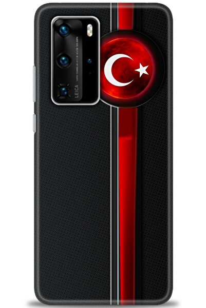Rulet Aksesuar غطاء متوافق مع هاتف هواوي P40 Pro HD مطبوع - غطاء سيليكون بتصم...