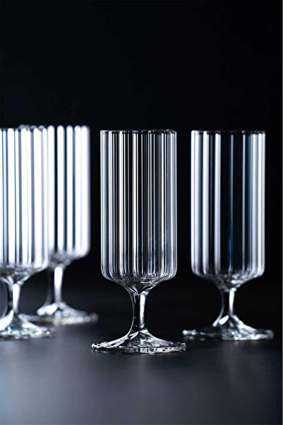 ACAR Lume Set of 6 Glass Coffee Side Glasses - 120 ml