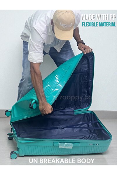 ZAAPPY Hard Case 28 Inch (30-35kg) Luggage Lightweight Durable Wheeled, Unbreakable Suitcase