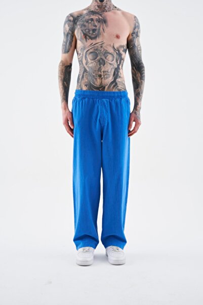 Machinist Ανδρικό παντελόνι Effected Washable Basic Soft Blue