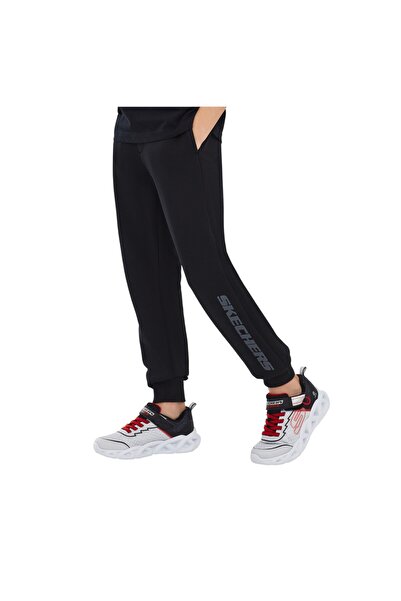 SKECHERS B Lw Fleece Jogger Sweatpant Big Boy Black Sweatpants Sk232066-001