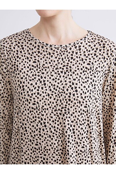 LC Waikiki LCW Grace Bisiklet Yaka Desenli Bluz