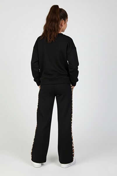 DMB BOYS & GIRLS Girl's Cotton Leopard Striped Tracksuit Set