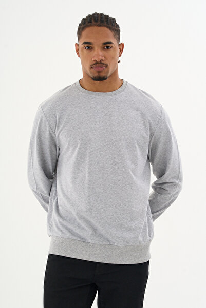 Superlife Суперлайф Чоловічий сірий светр з коміром-стійкою та ребристими манжетами, прямий крій spr26swk930