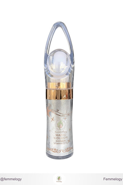 Femmelogy Vücut Simi Pratik Süngerli Işıltılı Pudra Göz Alıcı Yüz ve Dekolte Aydınlatıcı Highlighter