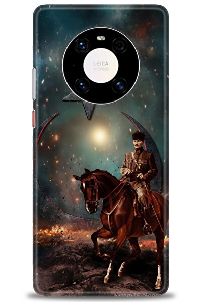 Rulet Aksesuar غطاء متوافق مع هاتف هواوي ميت 40 برو HD مطبوع - غطاء سيليكون م...