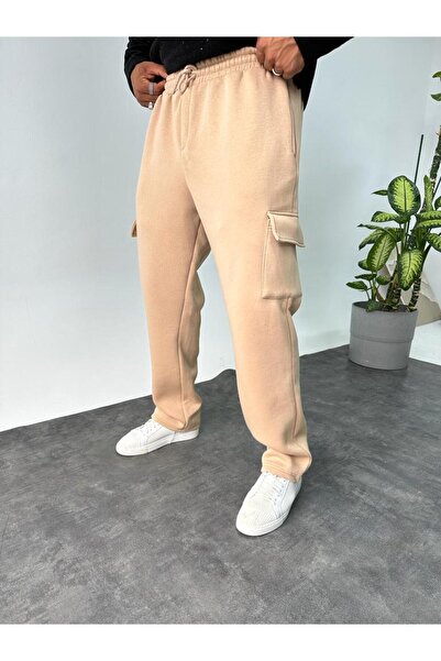 KağanKY Μπεζ πλαϊνή τσέπη Φόρμα