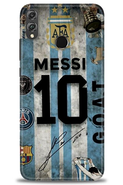 Rulet Aksesuar غطاء متوافق مع هاتف هواوي هونر 8X HD مطبوع - غطاء سيليكون بتصم...