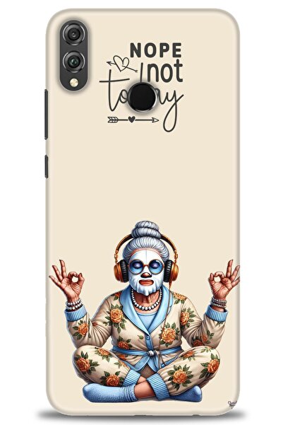 Rulet Aksesuar غطاء متوافق مع هاتف هواوي هونر 8X HD مطبوع - غطاء سيليكون مصمم...