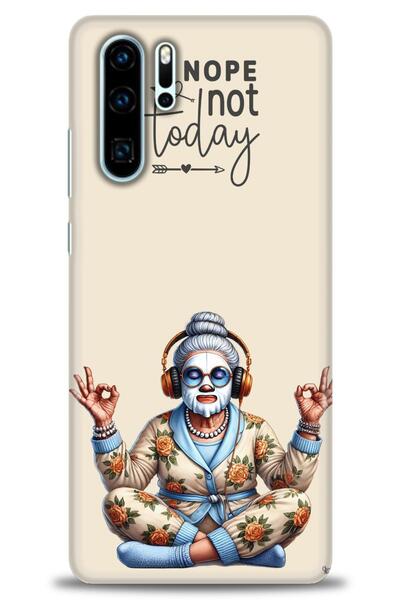 Rulet Aksesuar غطاء متوافق مع هاتف هواوي P30 Pro HD مطبوع - غطاء سيليكون بتصم...