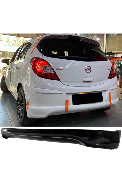 AkmTuning Opel Corsa D Arka Ek Difüzör Siyah Plastik 2006-2014 Arka-difizör-b...