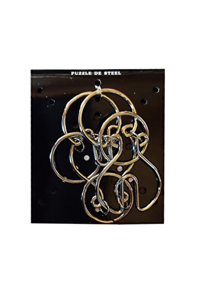 BV Puzzle metalic cu învârtire de creiere pentru copii și adolescenți, 10 cm (476CUB-6)