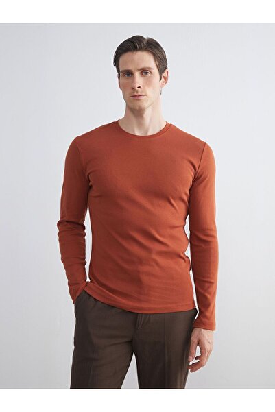 LC Waikiki LCWAIKIKI Classic Bisiklet Yaka Basic Uzun Kollu Erkek Tişört