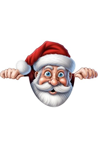 BV Autocolant decorativ, Moș Crăciun, roșu, 1371STK-18