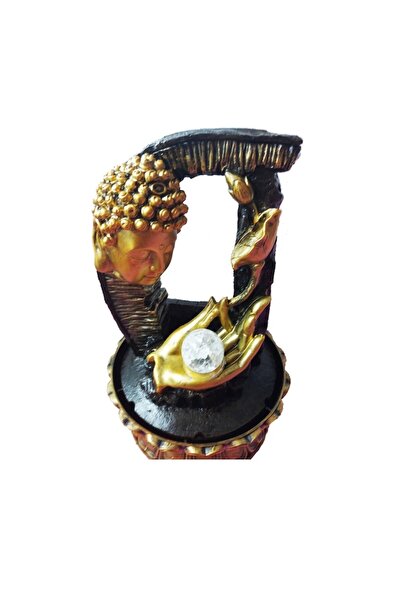 BV Indoor fountain with On/Off button, Buddha, ball and LEDs, 40 cm, XL1923