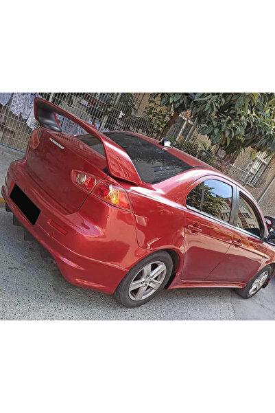 AkmTuning Mitsubishi Lancer Evo Arka Ek Difüzör Siyah Plastik Arka-difizör-bo...