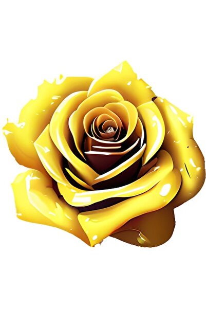 BV Decorative Sticker - Rose, Yellow, 64 cm