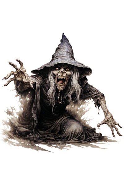 BV Διακοσμητικό αυτοκόλλητο, Τρόμος, Μαύρο, 61 cm