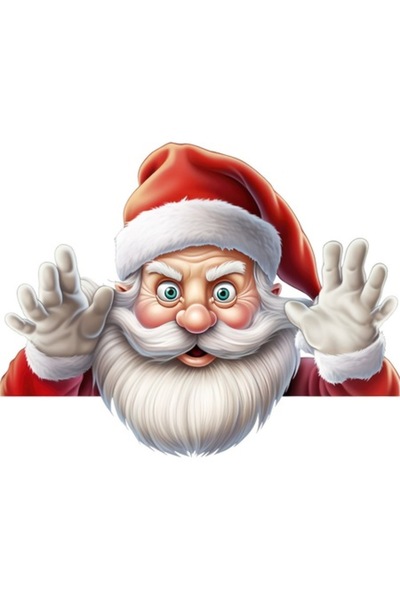 BV Autocolant decorativ, Moș Crăciun, roșu, 1371STK-3