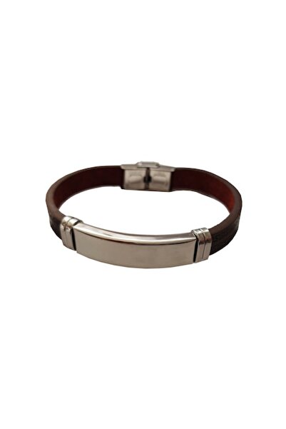 BV Brățară din piele sintetică și oțel inoxidabil, A4B53