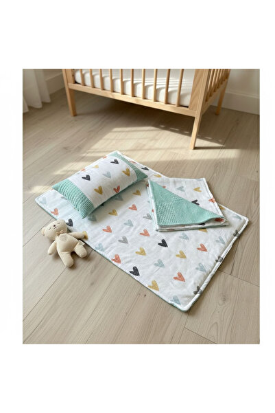 GİZGİYİM طقم فراش للأطفال مع بطانية، وسادة، موسلين، وسادة أطفال، لحديثي الولا...