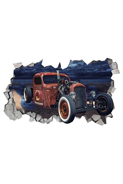 BV 3D 'Mouth in Wall' Decorative Sticker - Car, 80 cm (1009STK-2)