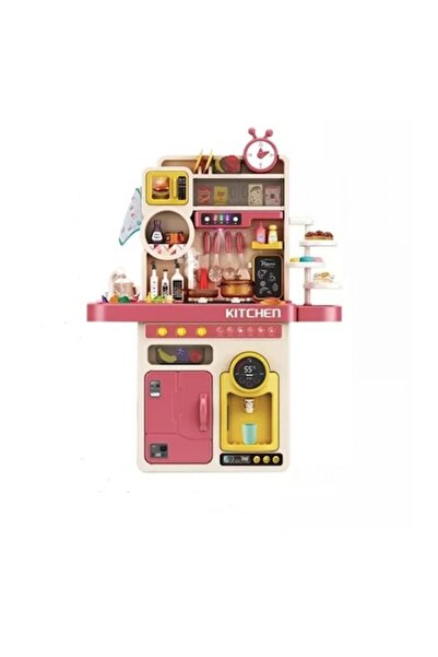 ALIBIBI Bucătărie de jucărie multifuncțională ® cu abur, vase de gătit și acc...