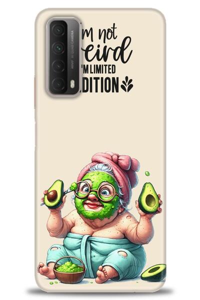 Rulet Aksesuar غطاء متوافق مع هاتف هواوي بي سمارت 2021 HD مطبوع - غطاء سيليكو...