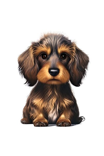 BV Autocolant decorativ, Câine, Maro, 80 cm, 1212STK