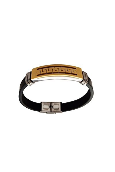 BV Brățară din piele ecologică, Tribal, oțel inoxidabil, A4B92