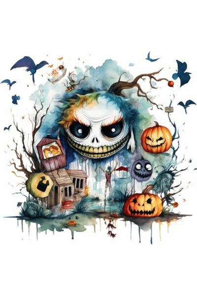 BV Autocolant decorativ - Halloween, multicolor, 61 cm