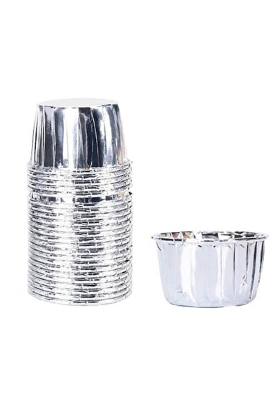 BV Φόρμα για cupcakes, 10 θήκες, ασημί, 6 cm