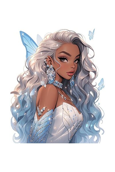 BV Autocolant decorativ, Prințesă, Alb, 1374STK-12