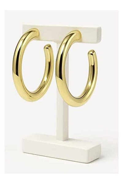 ASLI AKSESUAR Büyük C Halka Küpe