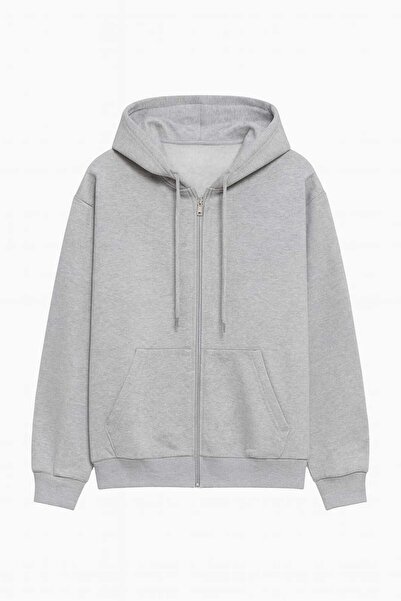 gigigiyim Hooded Solid Color Two String Unisex Jacket